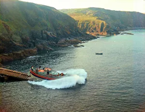 Launch of Lizard-Cadgwith Lifeboat, The Lizard
