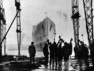 Fitted Collection: The Launch of R. M. S. Queen Mary, Clydebank, September 1934