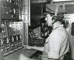 Presses Prints: Launching Control Officer, 2nd Lt D. H. Turner, of the 3?