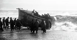 Launching a lifeboat