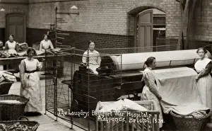 Lunatic Prints: Laundry at the Beaufort War Hospital, Fishponds, Bristol