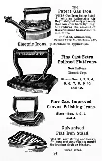 Bradford Prints: Laundry irons, 1923