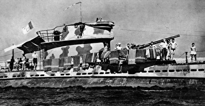 Airing Gallery: Laundry on an Italian Submarine; Second World War, 1943