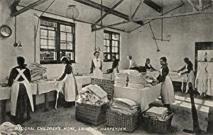 Aprons Gallery: Laundry at National Childrens Home, Harpenden, Herts