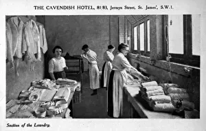 Cavendish Prints: The laundry room of the Cavendish Hotel
