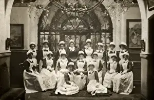 Aprons Prints: Laundry Staff at Whittingham Asylum, near Preston, Lancs