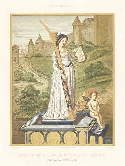 Charles Louandre Prints: Laura bringing Cupid to the Temple of Chastity