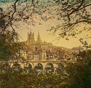 Images Dated 3rd February 2015: Lausanne Castle and Cathedral, Switzerland