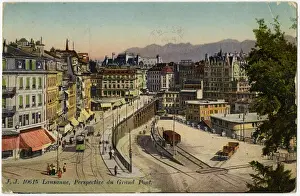 Lausanne, Switzerland - View of the Grand Pont