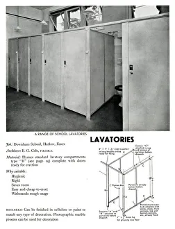 Images Dated 9th April 2019: Lavatories at Downham School, Harlow, Essex