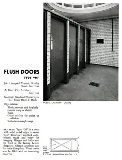 Plywood Prints: Lavatory doors, Liverpool Abattoir, Stanley Street