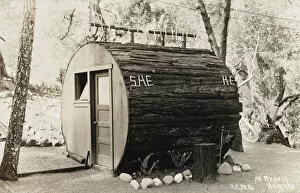 Rest Collection: Lavatory made out of the trunk of a Redwood