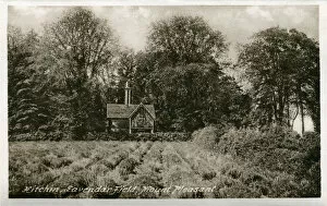 Pleasant Collection: Lavender Field & Cottage, Mount Pleasant, Hertfordshire