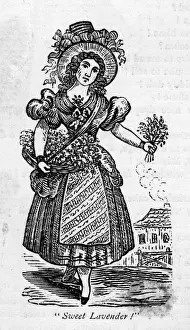 Lavender Prints: LAVENDER SELLER / 1810