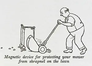 Magnet Prints: Lawn mower protector / W H Robinson