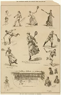 Charlotte Collection: Lawn Tennis Championship at Wimbledon 1887