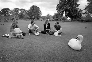 On the lawns of Abbey Gardens Bury St Edmunds, Suffolk