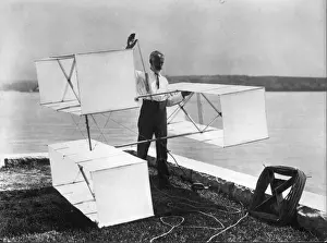 Hargrave Prints: Lawrence Hargrave and his three-cell box-kite