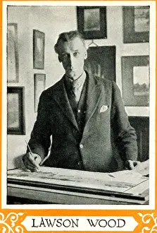 Lawson Wood, illustrator, cartoonist and artist Date: circa 1930