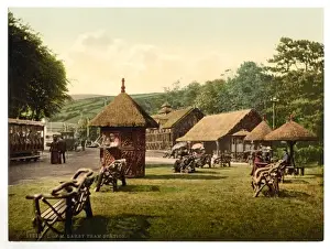 Laxey tram station, Isle of Man, England