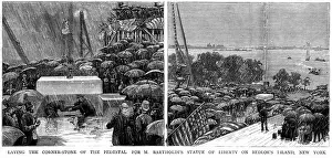 Pedestal Prints: Laying the cornerstone for the Statue of Liberty