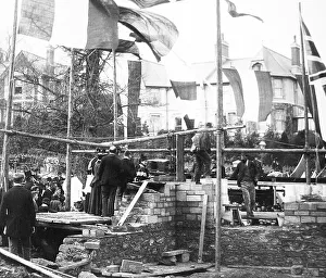 Laying foundation stone, Chelston Church, Torquay