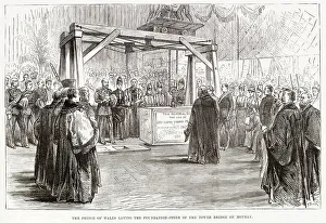 Laying the Foundation Stone of the New Tower Bridge 1886