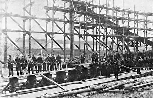 Keel Prints: Laying a keel, Thames Iron Works, London