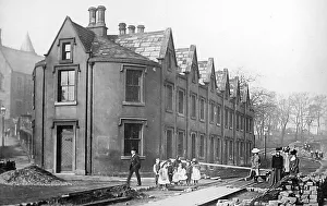 Laying tram tracks, Top of Town, Burnley