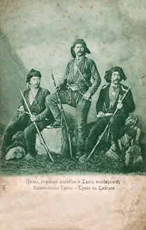 Notorious Prints: Three Laz men - Black Sea Coast, Georgia