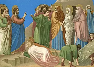 Miracles Prints: Lazarus Revived (Giotto)