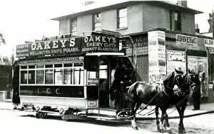 Emery Prints: LCC horse-drawn tram, East London