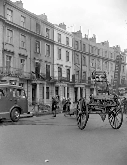 Images Dated 31st May 1962: LCC-LFB Aftermath of serious house fire in Notting Hill
