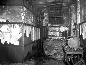 Images Dated 31st May 1962: LCC-LFB Aftermath of a property fire, Stoke Newington