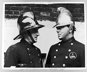LCC-LFB Change from brass to cork fire helmets LCC-LFB Change from brass to cork fire helmets