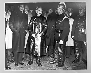 Dukes Prints: LCC-LFB- Crystal Palace fire and a Royal visitor