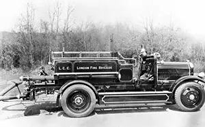 Guilford Prints: LCC-LFB Dennis petrol pump