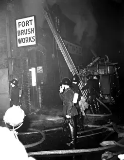 LCC-LFB fire scene, Cluny Place, Bermondsey SE1
