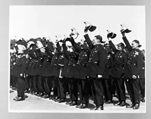 Cheer Prints: LCC-LFB Firefighters cheering (hip-hip-hooray)