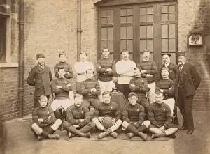 LCC-LFB firemen in football team, New Cross, SE London