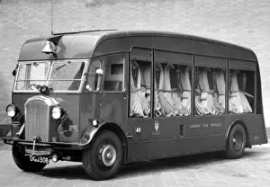 Mile Prints: LCC-LFB hose laying lorry (HLL) at Lambeth HQ