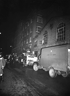 Images Dated 31st May 1964: LCC-LFB Major building fire in St Pancras Way, NW1