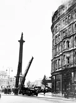 Seventh Prints: LCC-LFB Major fire, Grand Hotel, Trafalgar Square