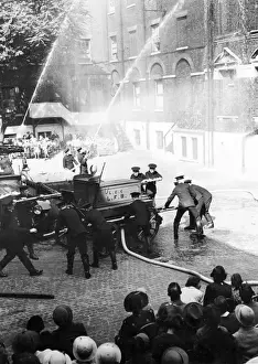 LCC-LFB Period fire display at Southwark HQ