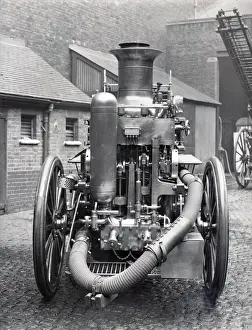 Mason Prints: LCC-LFB rear of a Shand Mason steam fire engine