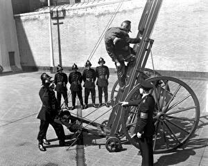Trainer Collection: LCC-LFB Recruit firemen training at Brigade HQ, SE1