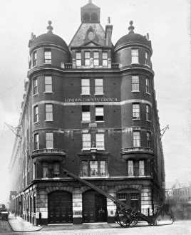 LCC-LFB Shoreditch fire station, Hackney