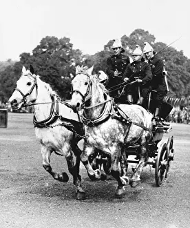 Hyde Prints: LCC-LFB steam fire engine racing in Hyde Park