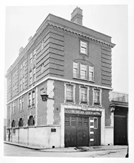 Wapping Prints: LCC-LFB Wapping fire station, East London