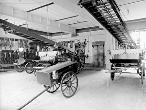 Images Dated 26th October 2011: LCC-MFB Bishopsgate fire station appliance room